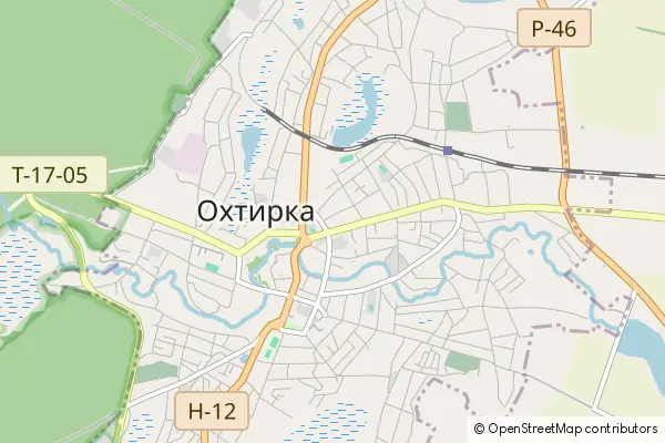 Mapa Ochtyrka