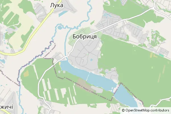 Mapa Bobrytsya