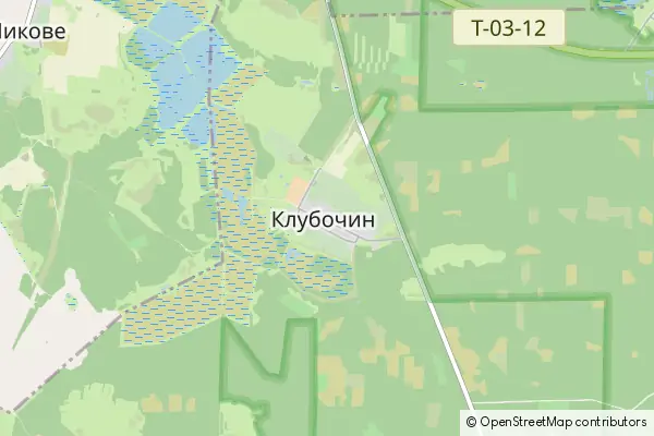 Mapa Klubochyn