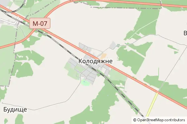 Mapa Kolodyazhne