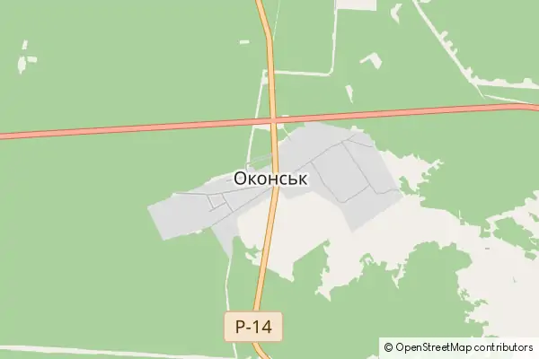 Mapa Okonsk