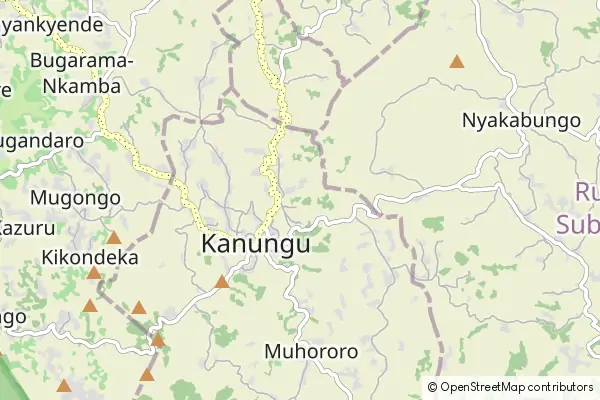 Mapa Kanungu