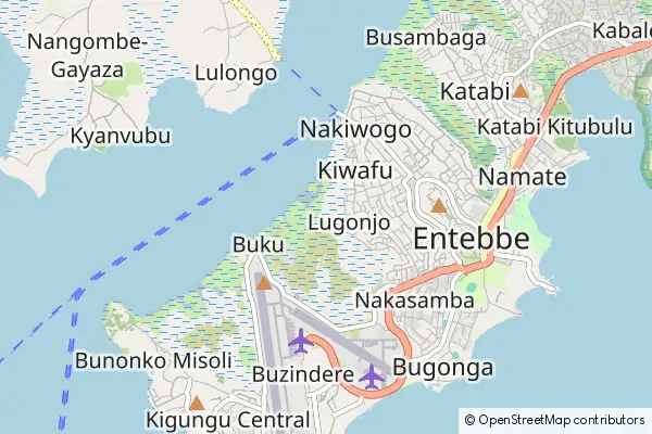 Mapa Entebbe