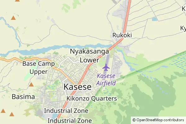 Mapa Kasese