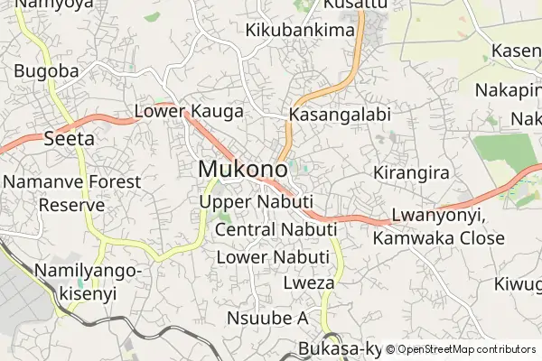 Mapa Mukono