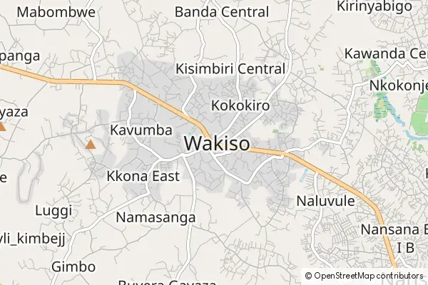 Mapa Wakiso