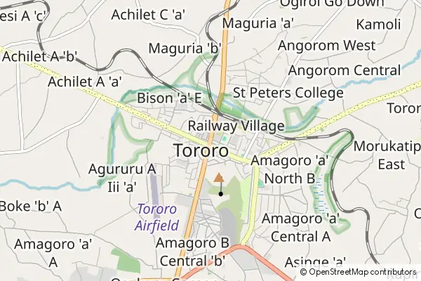 Mapa Tororo