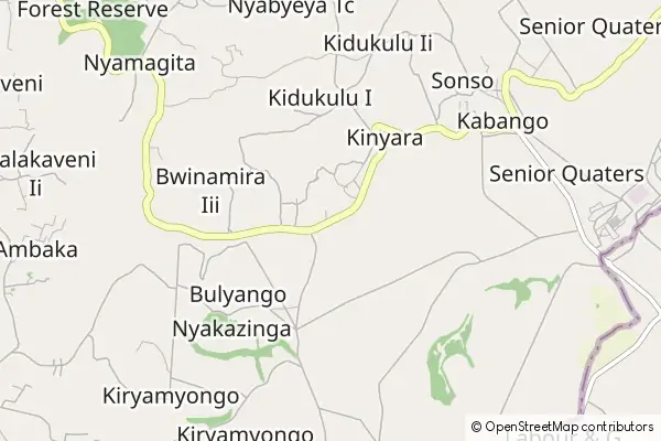 Mapa Budongo