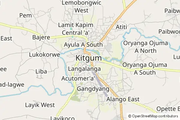 Mapa Kitgum