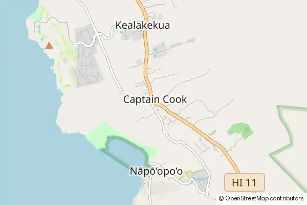 Mapa Captain Cook