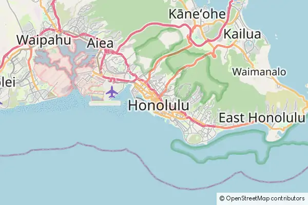 Mapa Honolulu