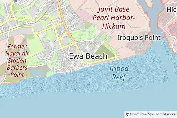 Mapa Ewa Beach