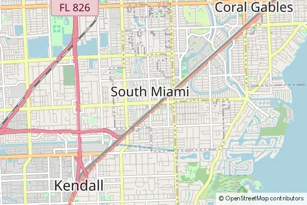 Mapa South Miami