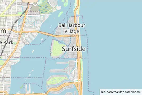 Mapa Surfside