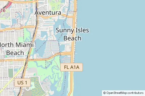 Mapa Sunny Isles Beach