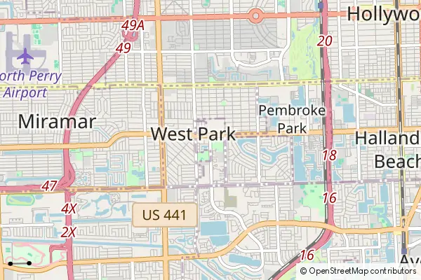 Mapa Pembroke Park