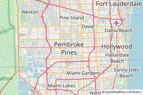 Mapa Pembroke Pines