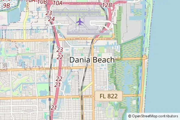 Mapa Dania Beach