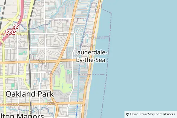 Mapa Lauderdale by the Sea