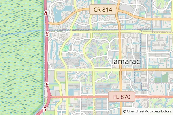 Mapa Tamarac