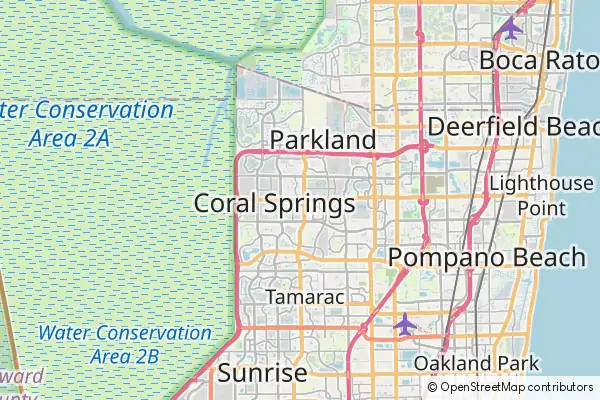 Mapa Coral Springs