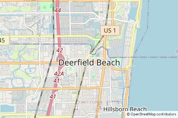 Mapa Deerfield Beach