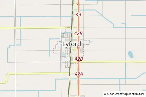 Mapa Lyford