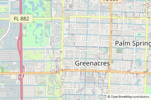 Mapa Greenacres