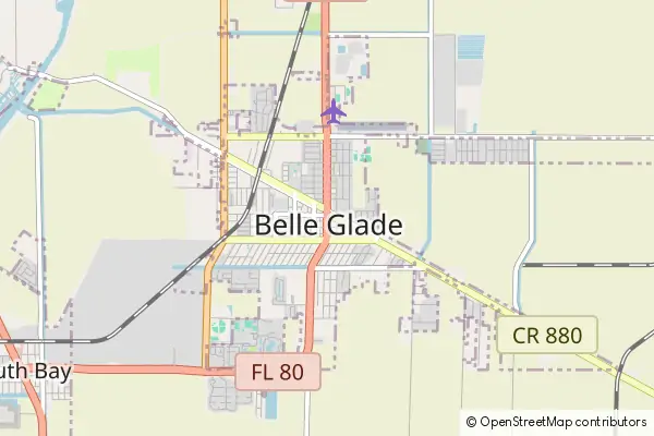 Mapa Belle Glade