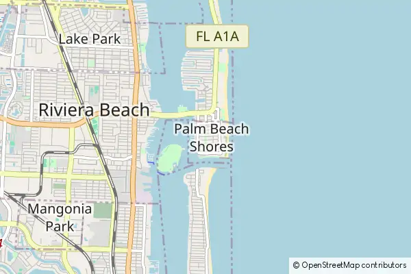 Mapa Palm Beach Shores