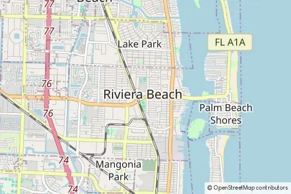 Mapa Riviera Beach