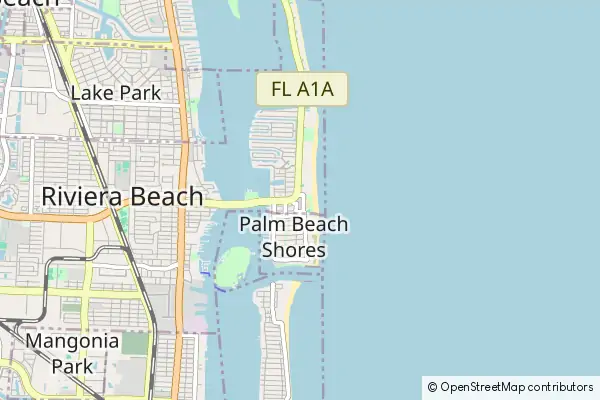 Mapa Singer Island