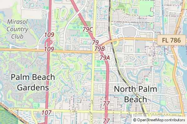 Mapa Palm Beach Gardens