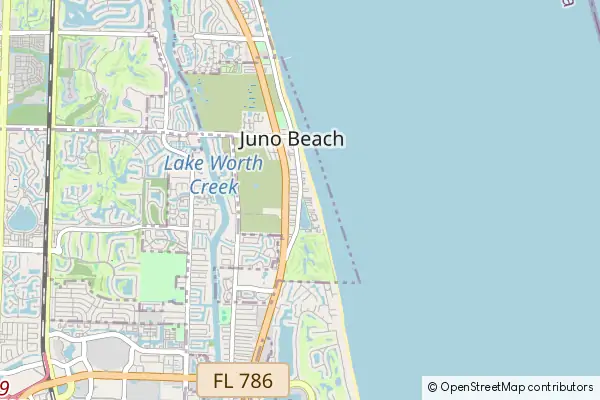 Mapa Juno Beach