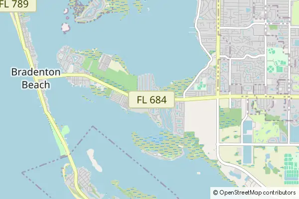 Mapa Bradenton Beach