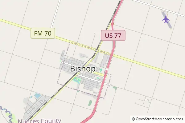 Mapa Bishop