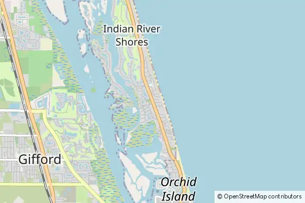 Mapa Indian River Shores