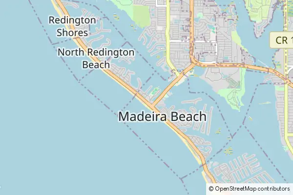 Mapa: Madeira Beach • © OpenStreetMap contributors Mapa Madeira Beach