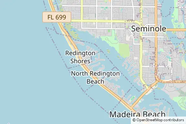 Mapa North Redington Beach