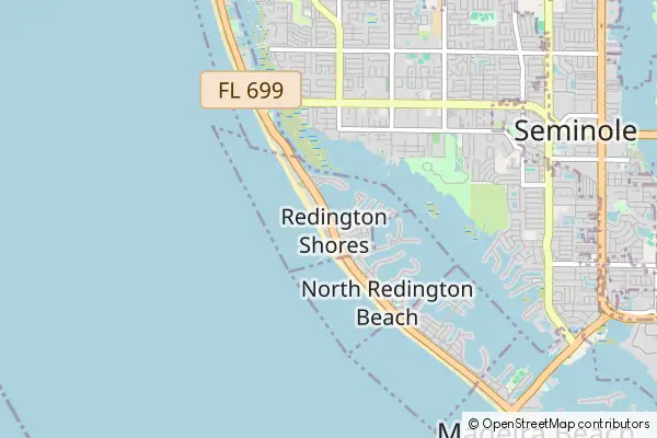 Mapa Redington Shores