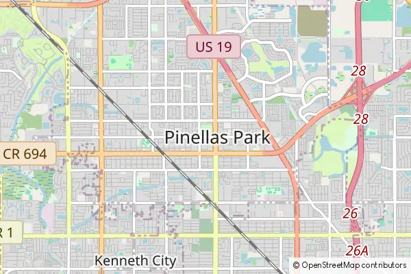 Mapa Pinellas Park