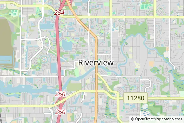 Mapa Riverview