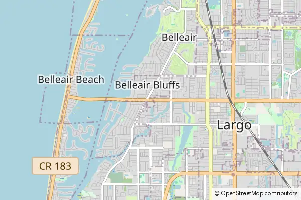Mapa Belleair Bluffs
