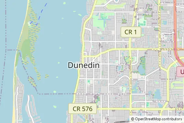 Mapa Dunedin