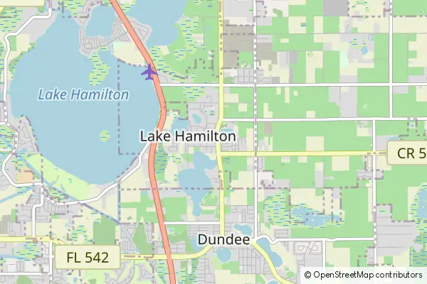 Mapa Lake Hamilton