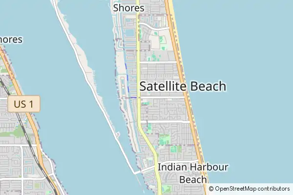 Mapa Satellite Beach