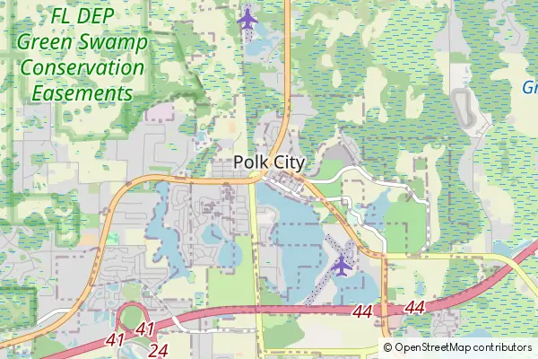 Mapa Polk City