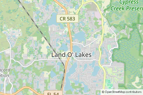 Mapa Land O Lakes