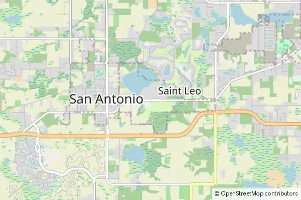 Mapa Saint Leo