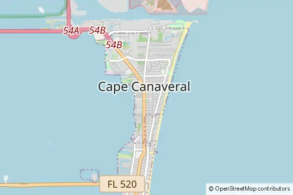 Mapa Cape Canaveral